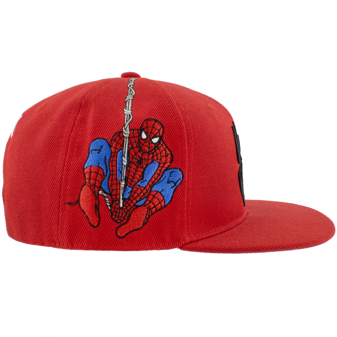 Spider-Man Web Swinging Snapback Hat Image 4