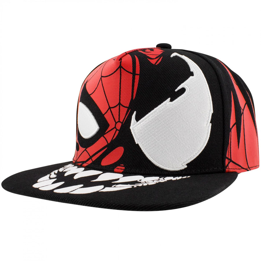 Spider-Man and Venom Takeover Snapback Hat Image 1