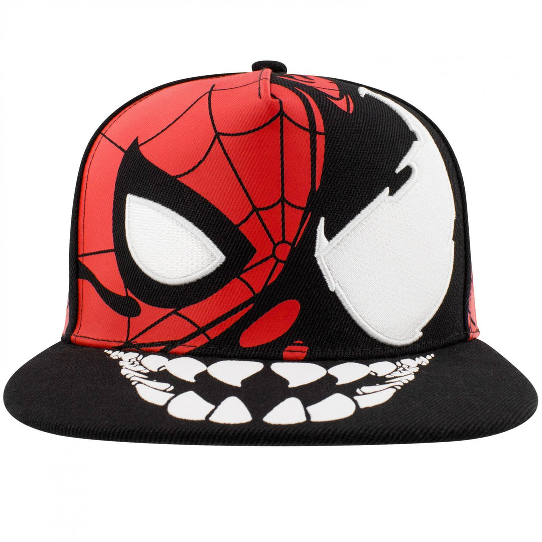 Spider-Man and Venom Takeover Snapback Hat Image 2