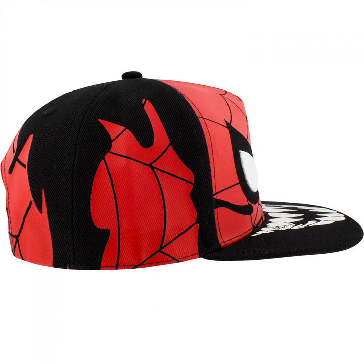 Spider-Man and Venom Takeover Snapback Hat Image 3