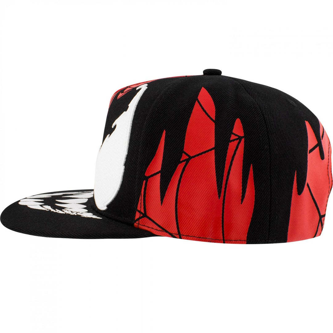 Spider-Man and Venom Takeover Snapback Hat Image 4