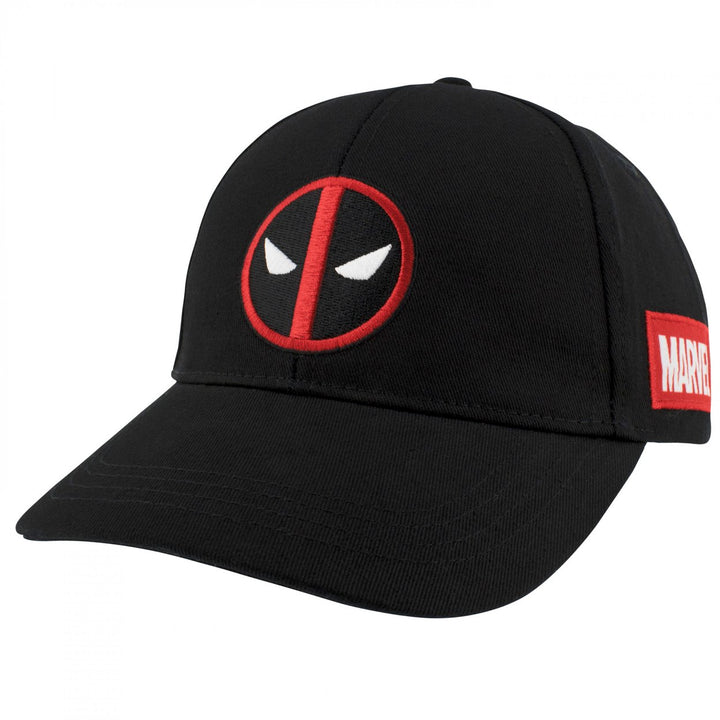 Deadpool Logo Black Snapback Hat Image 1