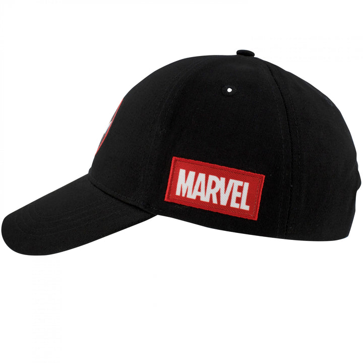 Deadpool Logo Black Snapback Hat Image 3