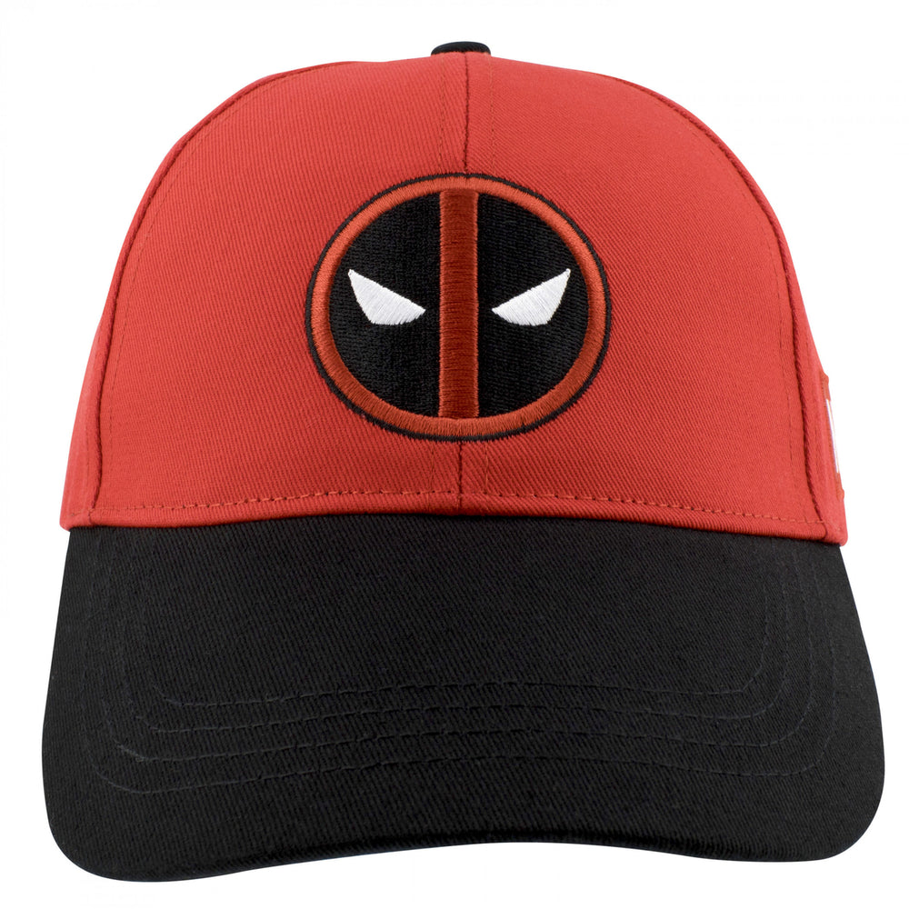 Deadpool Logo Red Snapback Hat Image 2