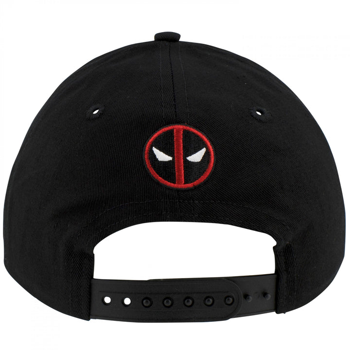 Deadpool Logo Black Snapback Hat Image 4