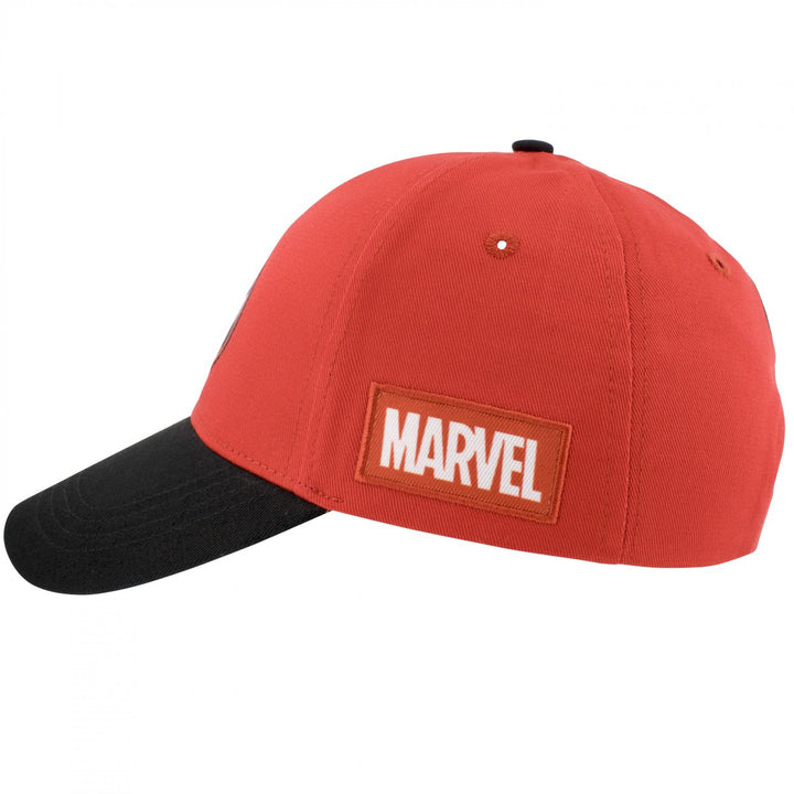 Deadpool Logo Red Snapback Hat Image 3