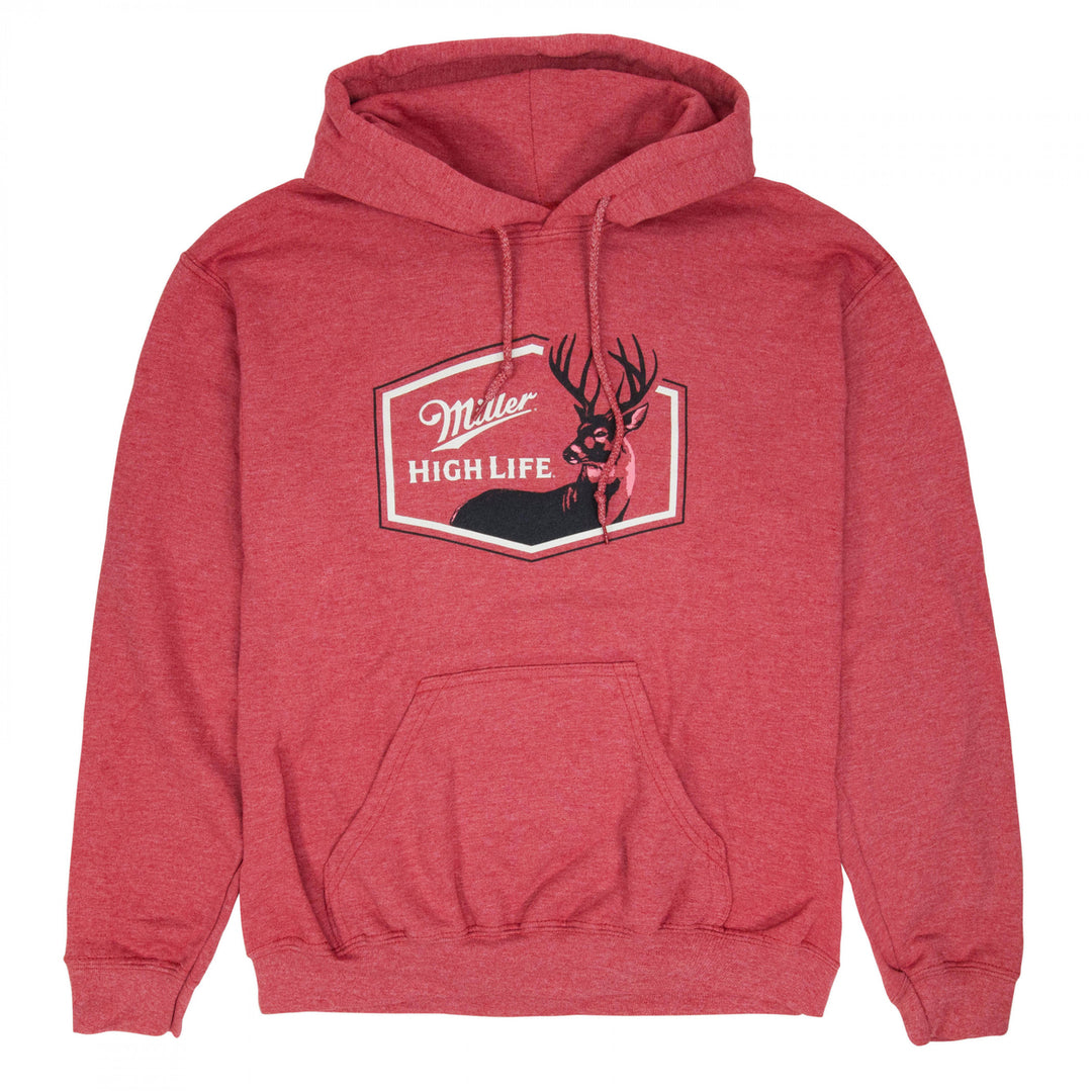 Miller High Life Deer Logo Red Colorway Pull-Over Hoodie Image 1