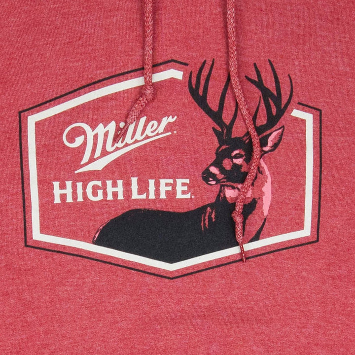 Miller High Life Deer Logo Red Colorway Pull-Over Hoodie Image 2