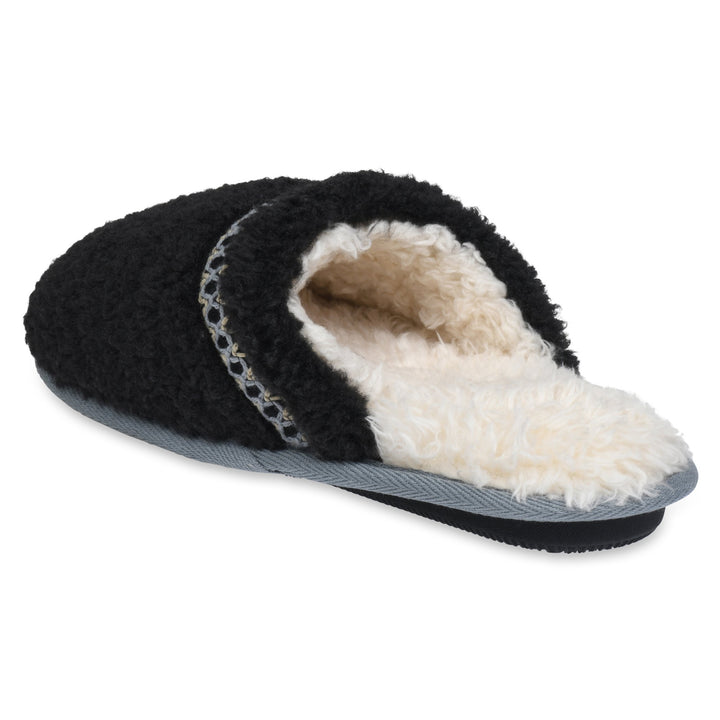 Gaahuu Womens Faux Shearling Lined Memory Foam Scuff Slippers Berber Trim Image 4