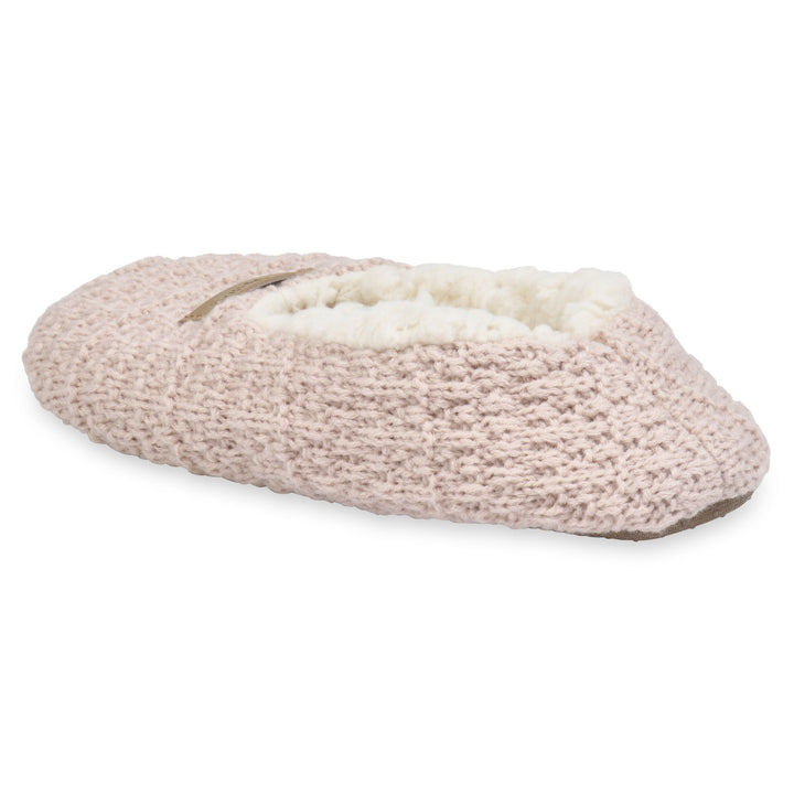 Gaahuu Womens Textured Knit Ballerina Slippers Faux Shearling Size 6-9.5 Image 7