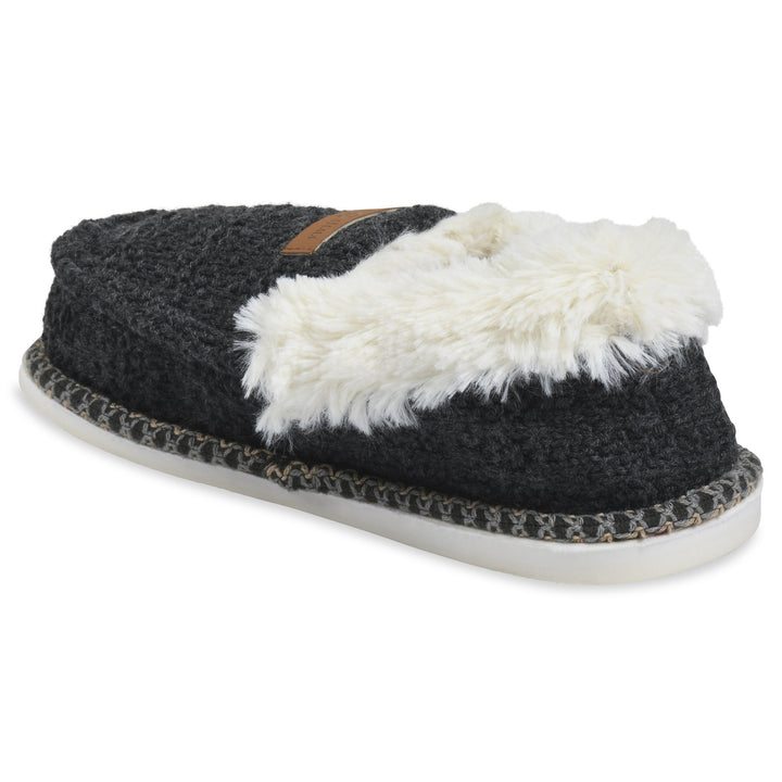 GaaHuu Womens Faux Shearling Lined Memory Foam Mocassin Slippers Indoor Outdoor Image 9