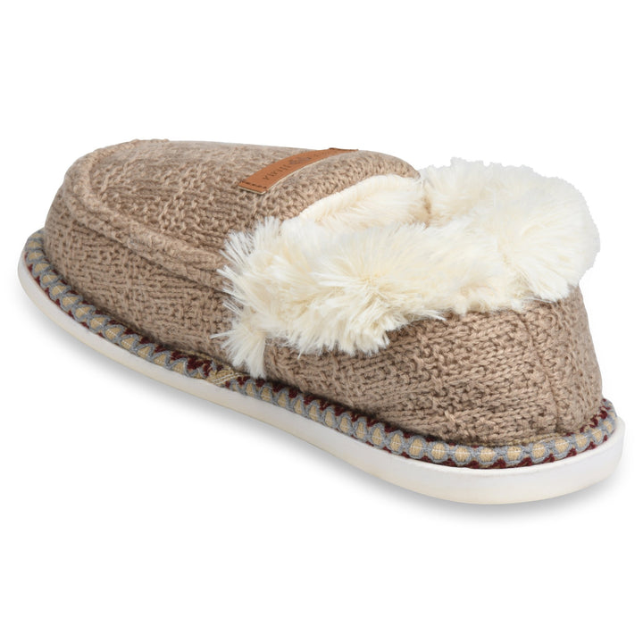 GaaHuu Womens Faux Shearling Lined Memory Foam Mocassin Slippers Indoor Outdoor Image 10