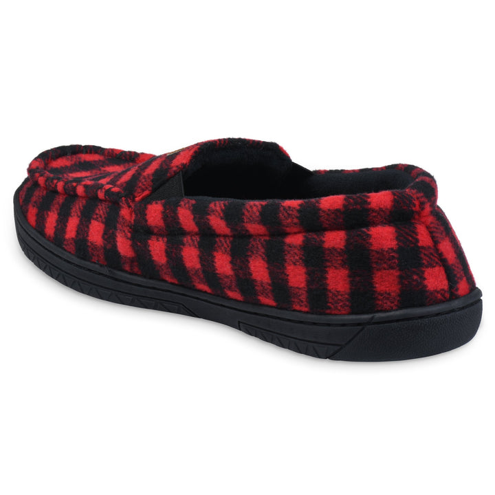 GaaHuu Mens Faux Wool Mocassin Slippers Velour Lined Memory Foam Indoor Outdoor Image 7