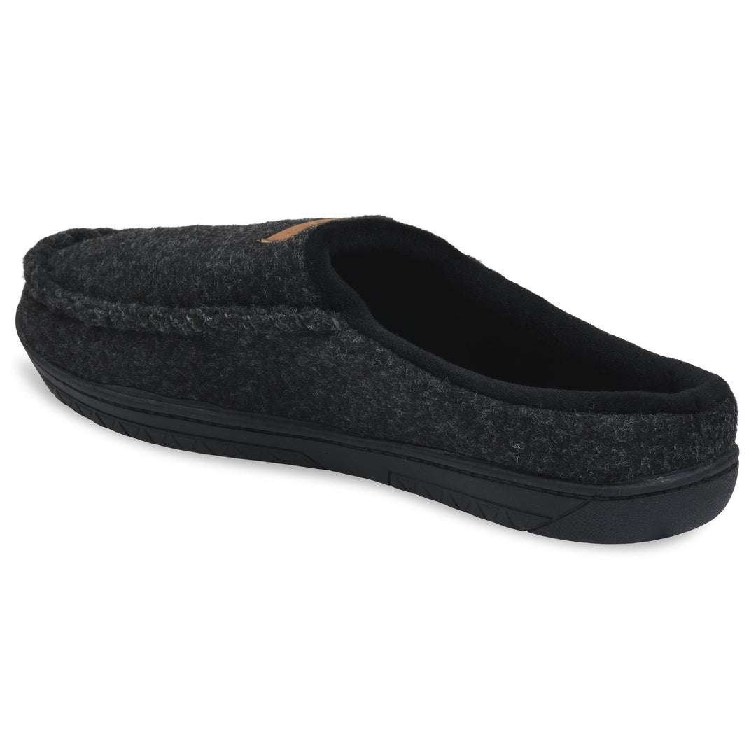 GaaHuu Mens Faux Wool Mocassin Slippers Velour Lined Memory Foam Indoor Outdoor Image 8