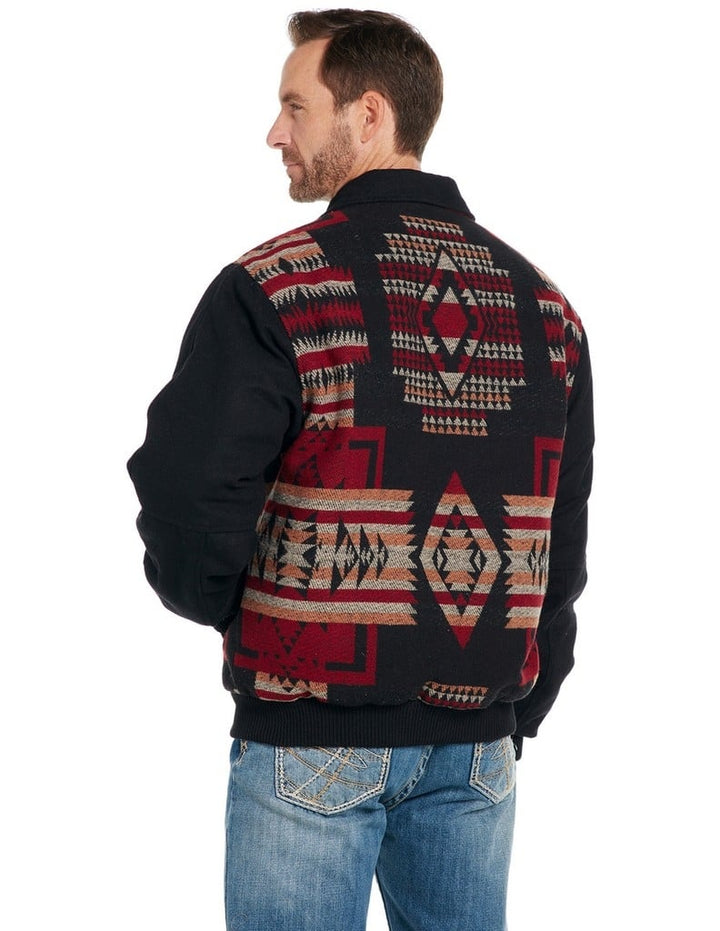 Cripple Creek Western Jacket Mens Navajo Blanket Snap Front CR40249 Image 2