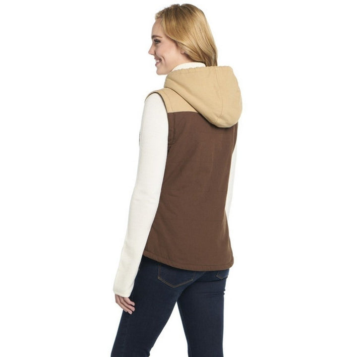 Cripple Creek Western Vest Womens Concealed Carry Canvas Zip CW8450 Image 2