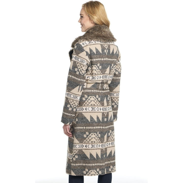 Cripple Creek Western Coat Womens Navajo Duster Wood Ash CR18749 Image 2