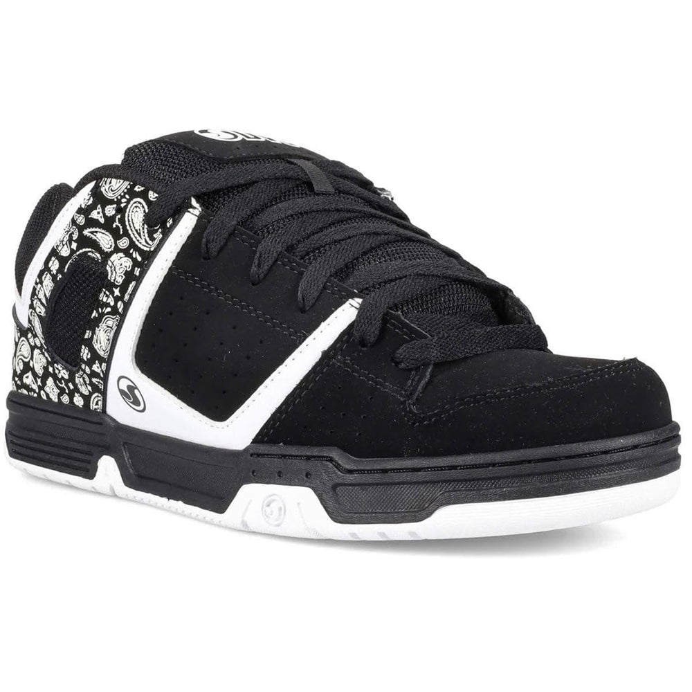 DVS Mens Remix Black/White/Print Low Top Sneaker Shoes 11 BLK WHT PRT NBK Image 2