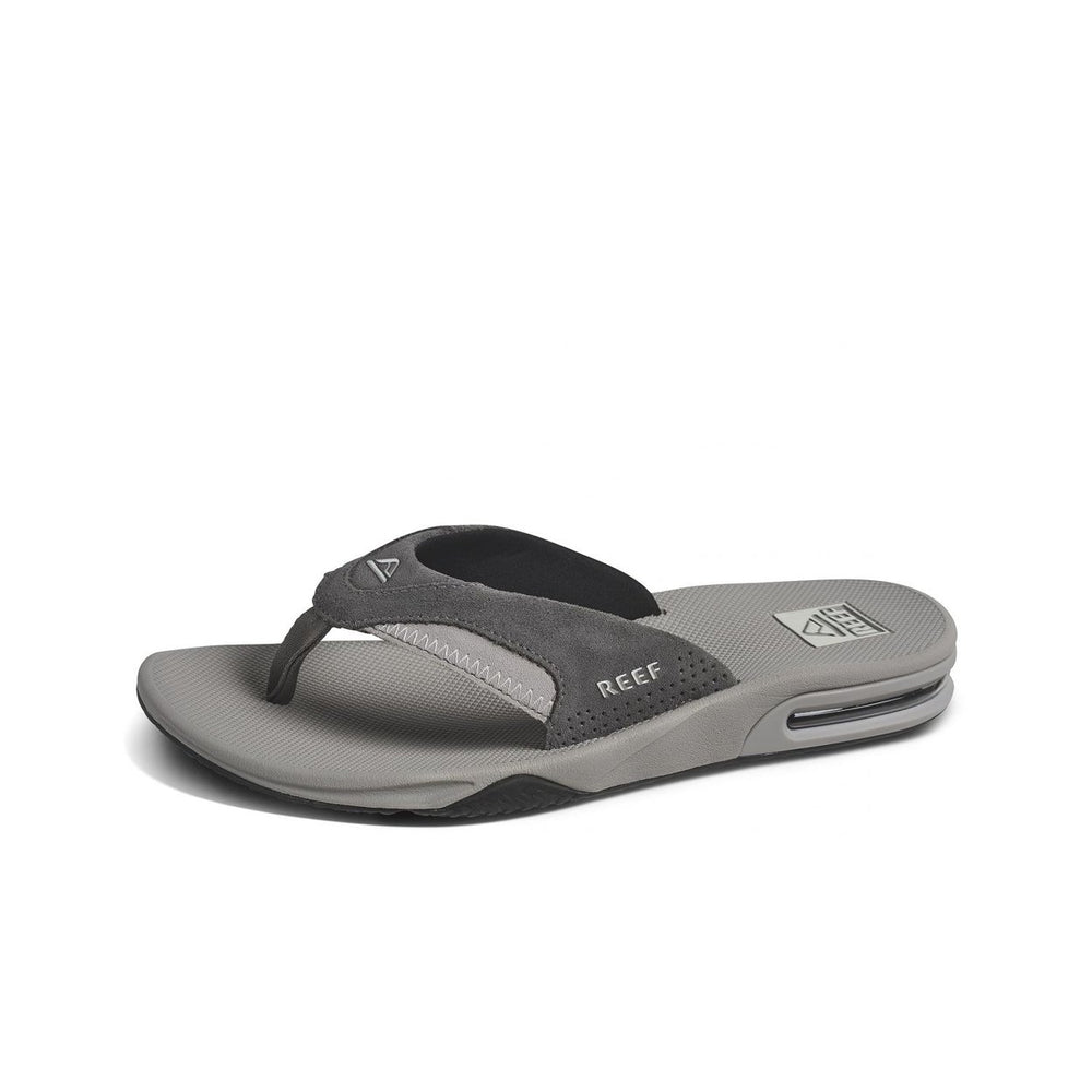 Reef Mens Fanning Sandal Grey Suede 4 GREY SUEDE Image 2