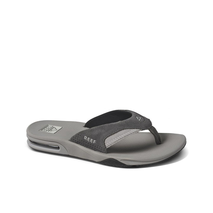 Reef Mens Fanning Sandal Grey Suede 4 GREY SUEDE Image 3