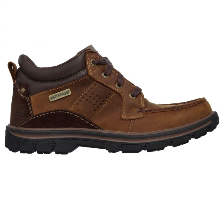 Skechers Mens Segment - Melego Waterproof Leather Chukka Boot Brown - 64522-CDB 7-EW BROWN Image 2