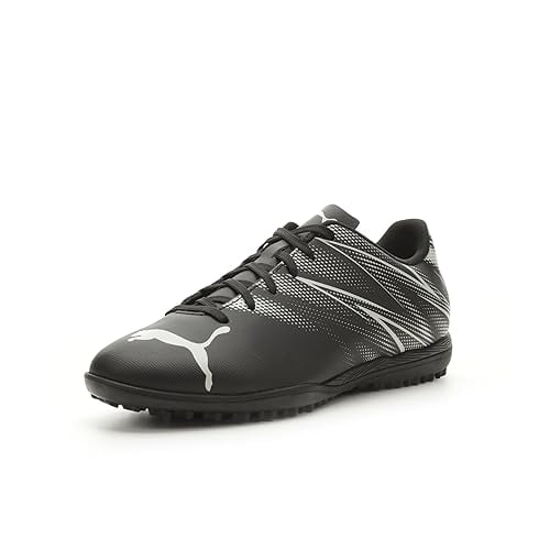 PUMA Mens Attacanto Turf Trainer Soccer Cleat PUMA Mens Black-Silver Mist 8.5 PUMA BLACK-SILVER MIST Image 1