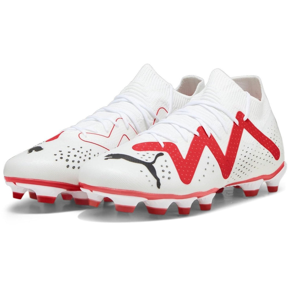 Puma - Mens Future Match Fg/Ag Shoes Color Puma White/Puma Black/Fire Orchid Size: PUMA WHITE-PUMA BLACK-FIRE ORCHID Image 2