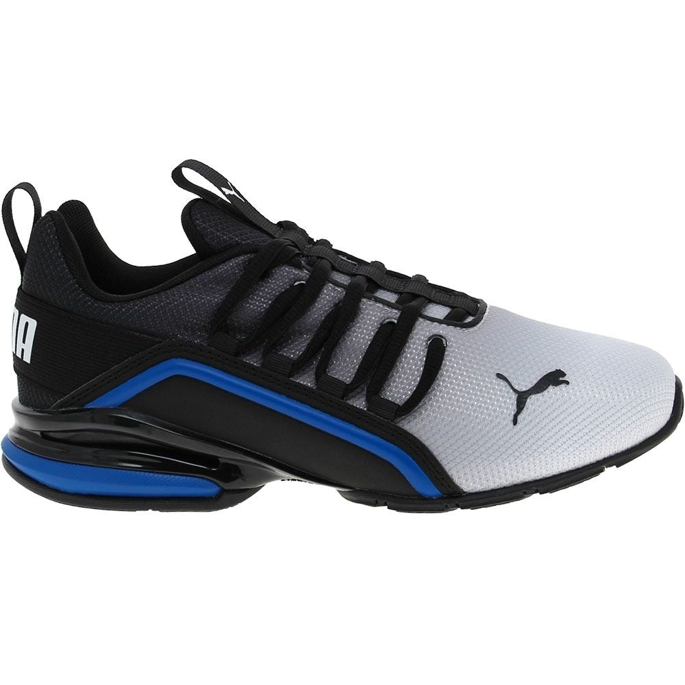 PUMA AXELION MESH AO - PUMA WHITE-PUMA BLACK-VICTORIA BLUE PUMA WHITE-PUMA BLACK-VICTORIA BLUE Image 1