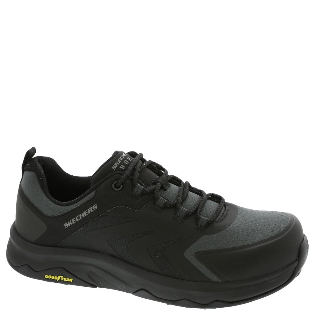 SKECHERS Mens Speed-Flex Trekker Comp Toe Industrial Shoe Black 9.5 BLACK Image 2