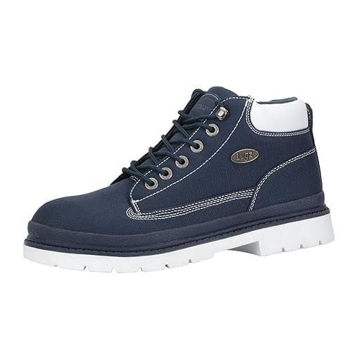 Lugz mens Drifter Ripstop Classic Chukka Fashion Boot Navy/White NAVY/WHITE Image 1