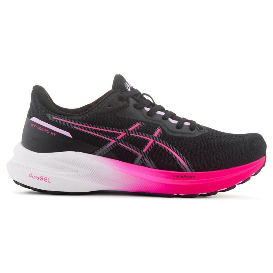 ASIC GT-1000 13 BLAC - BLACK/PINK GLO BLACK/PINK GLO Image 1