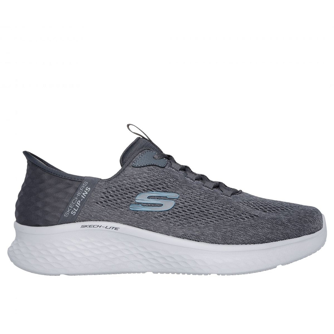 Skechers Mens Skech-Lite Pro - Primebase Sneakers Charcoal Mesh/Blue Trim - 232466-CCBL CHARCOAL MESH / BLUE TRIM Image 1