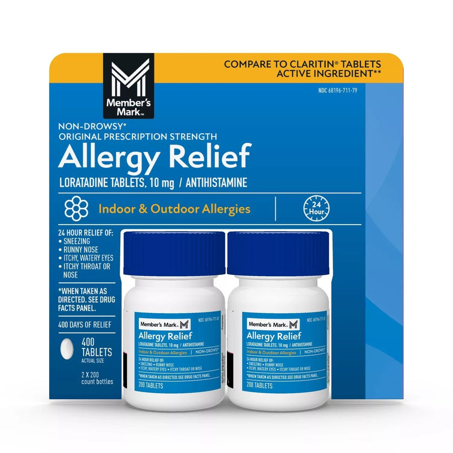 Member s Mark Allergy Relief Loratadine Tablets 10 mg (400 Count) Image 1