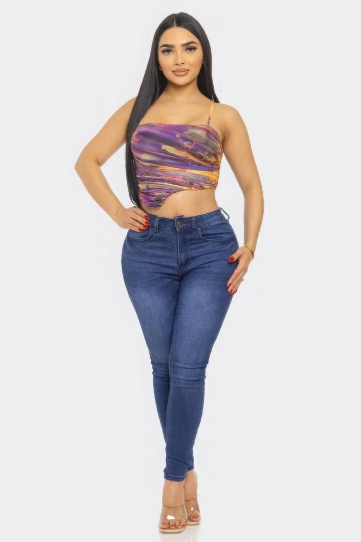 Mesh Print Top Image 2