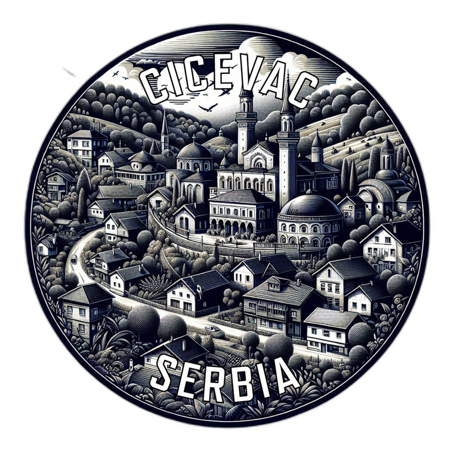 Cicevac Serbia Souvenir Vinyl Decal Sticker Image 1