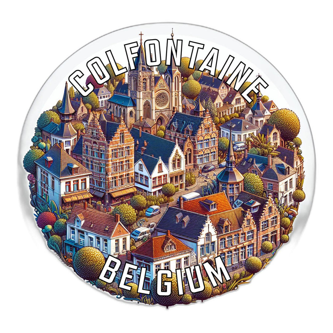 Colfontaine Belgium Souvenir Vinyl Decal Sticker Image 1