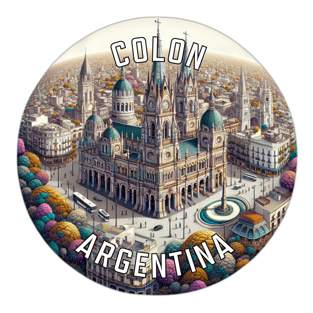 Colon Argentina Souvenir Vinyl Decal Sticker Image 1