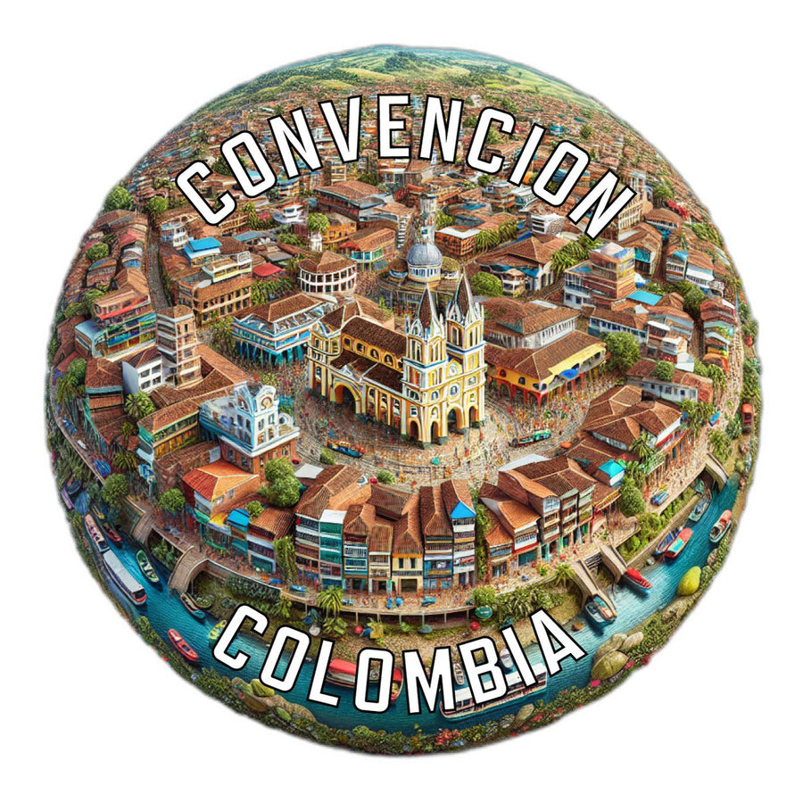 Convencion Colombia Souvenir Vinyl Decal Sticker Image 1