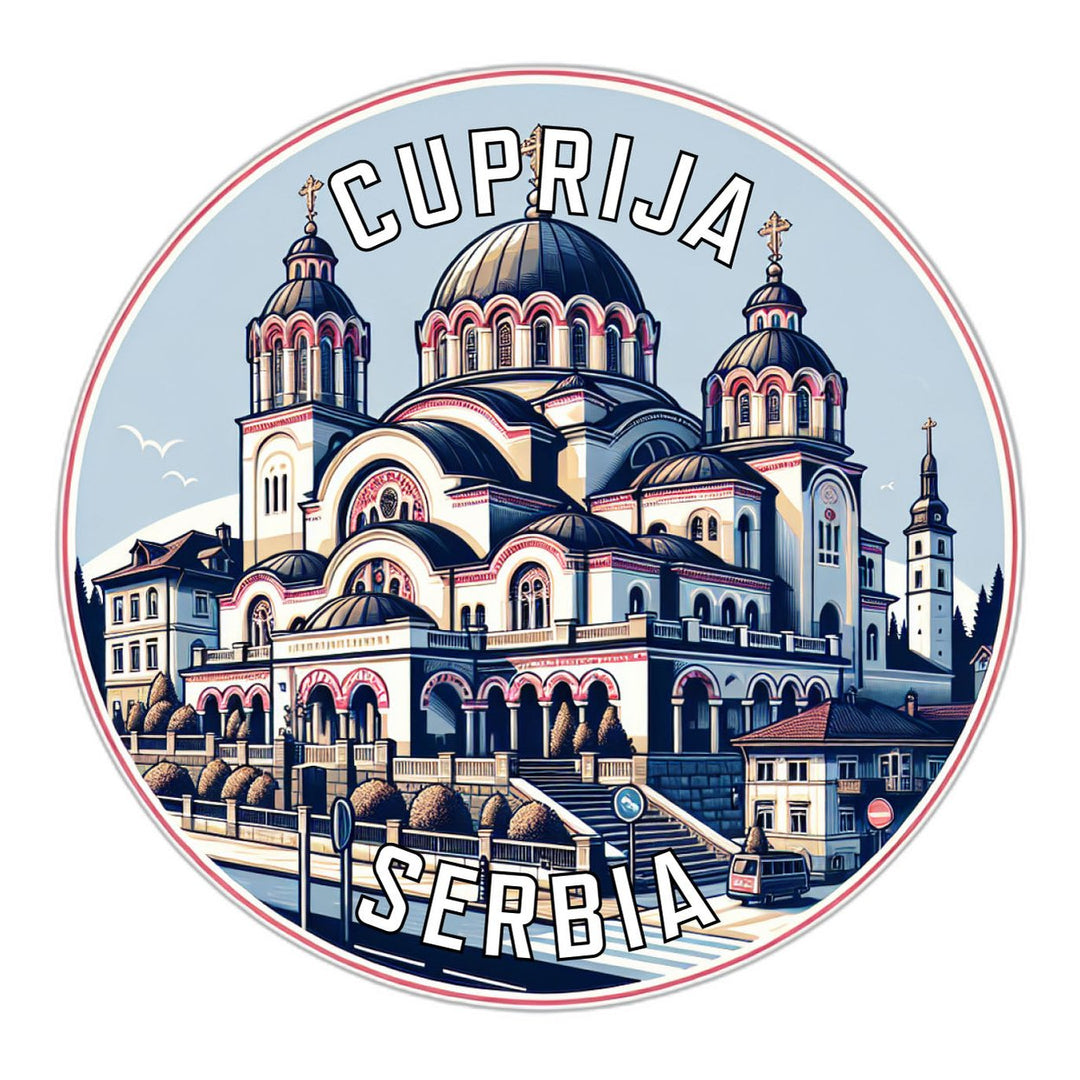 Cuprija Serbia Souvenir Vinyl Decal Sticker Image 1