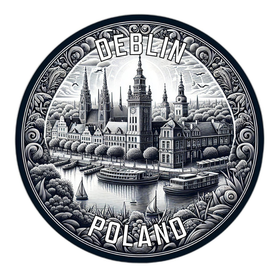 Deblin Poland Souvenir Vinyl Decal Sticker Image 1