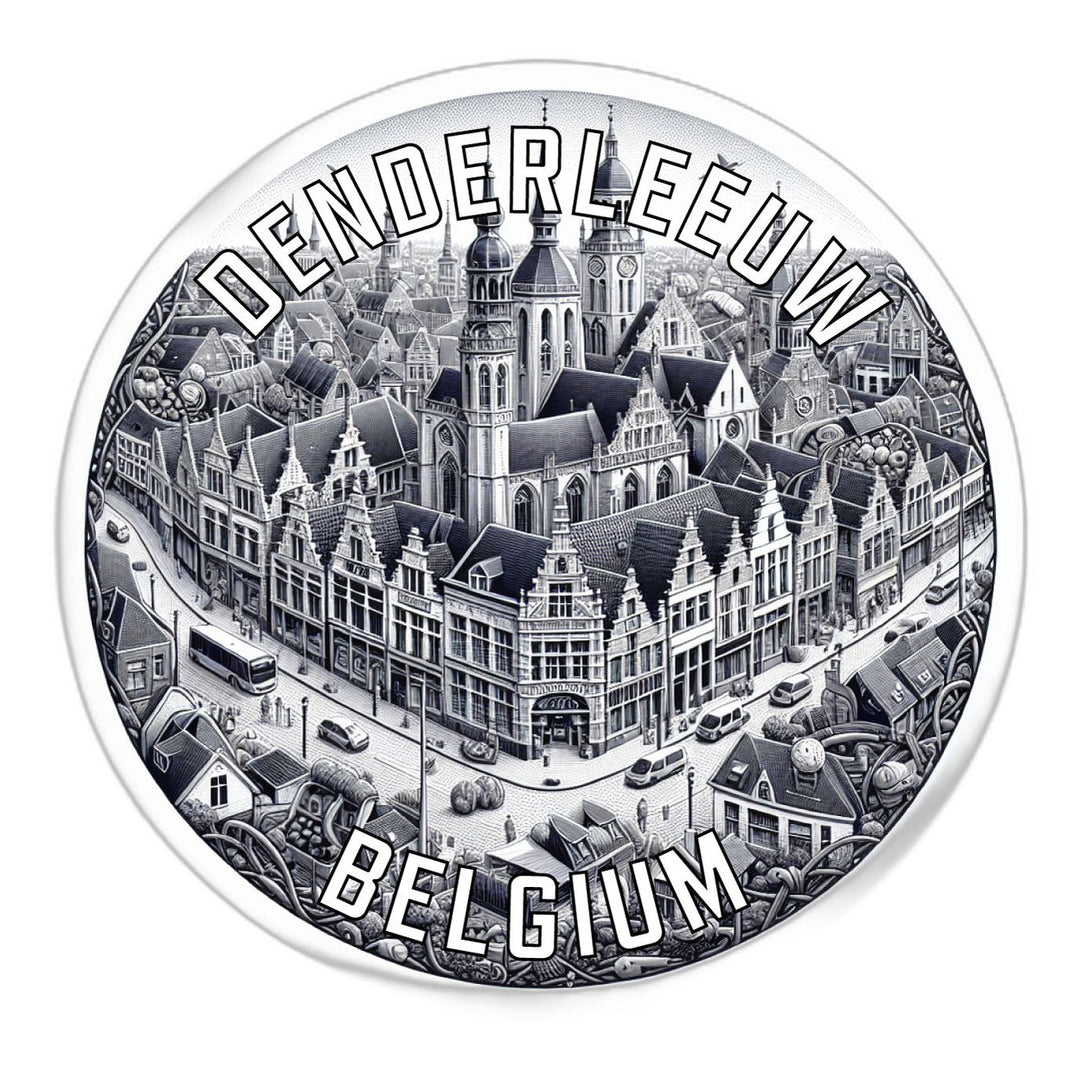 Denderleeuw Belgium Souvenir Vinyl Decal Sticker Image 1