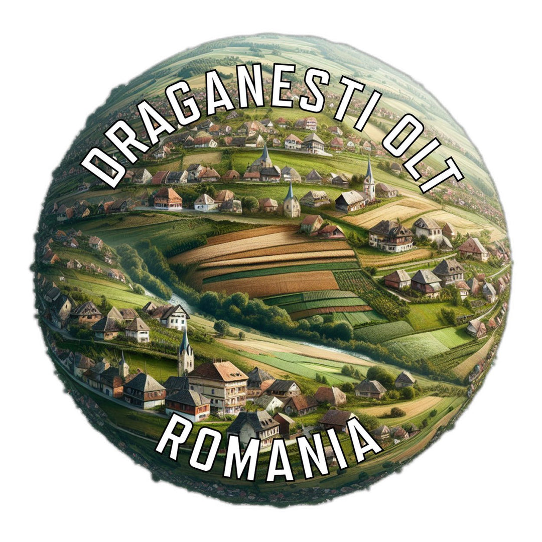 Draganesti Olt Romania Souvenir Vinyl Decal Sticker Image 1