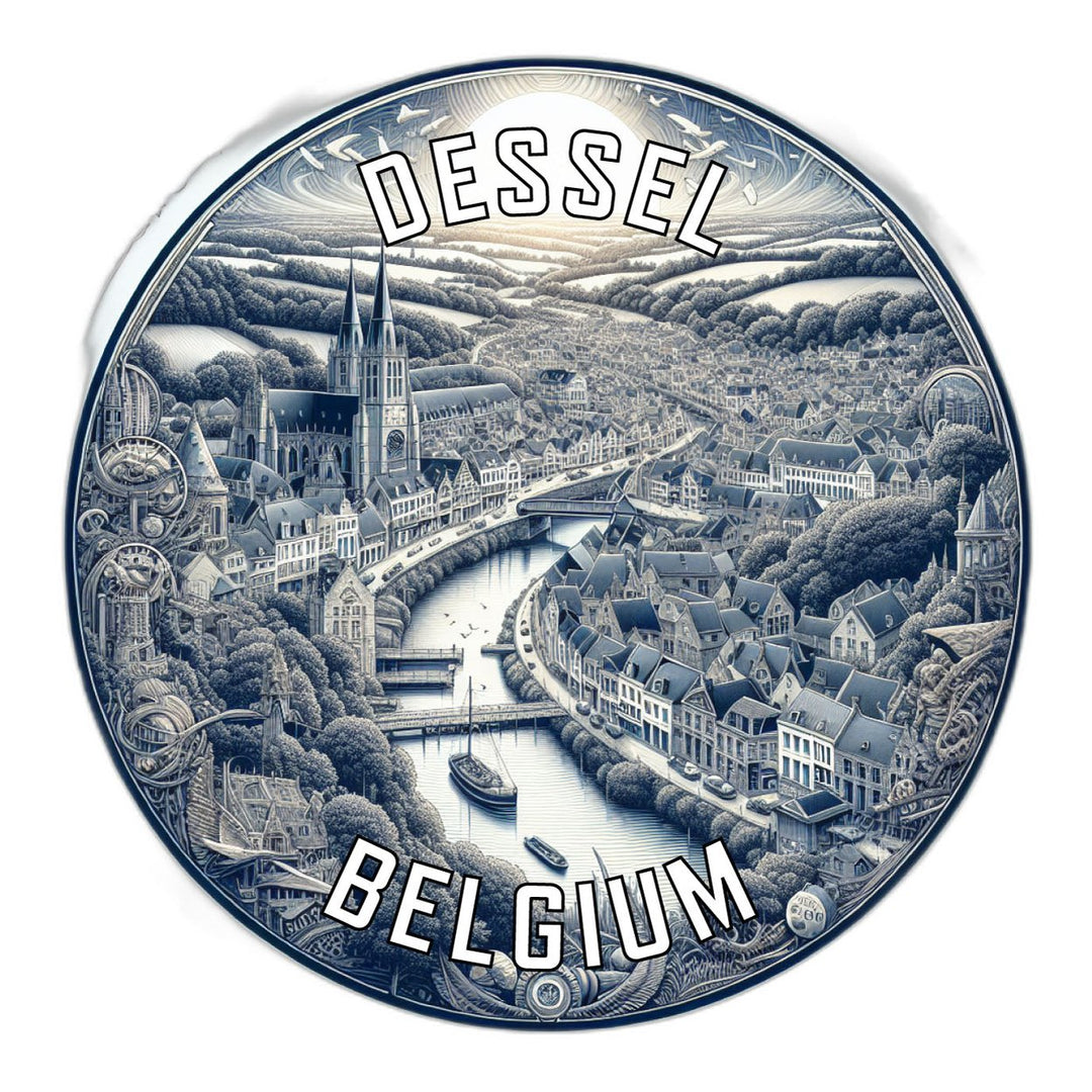 Dessel Belgium Souvenir Vinyl Decal Sticker Image 1