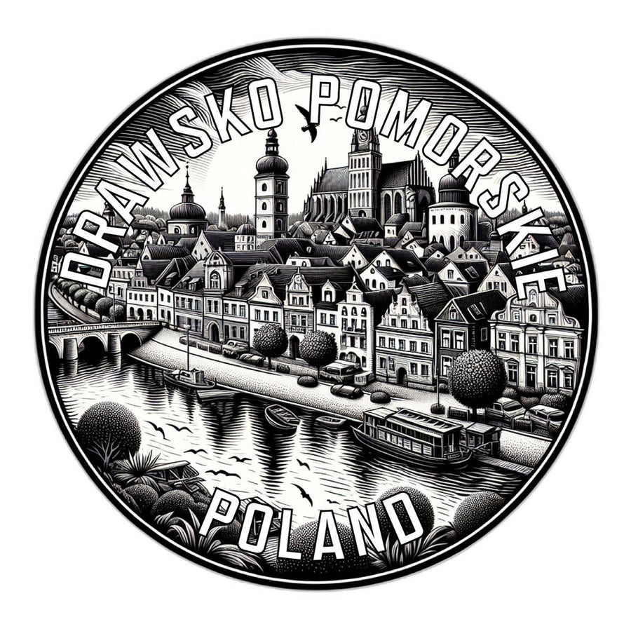 Drawsko Pomorskie Poland Souvenir Vinyl Decal Sticker Image 1