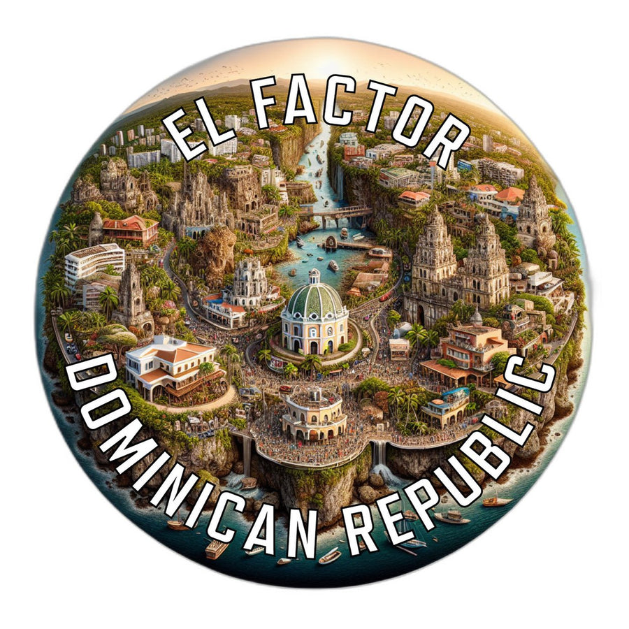 El Factor Dominican Republic Souvenir Vinyl Decal Sticker Image 1