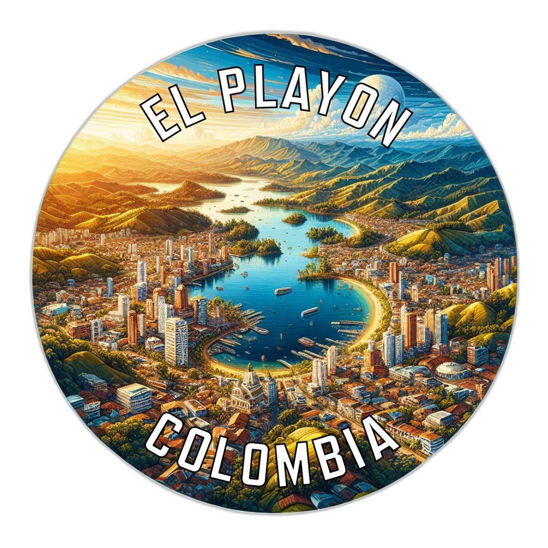 El Playon Colombia Souvenir Vinyl Decal Sticker Image 1