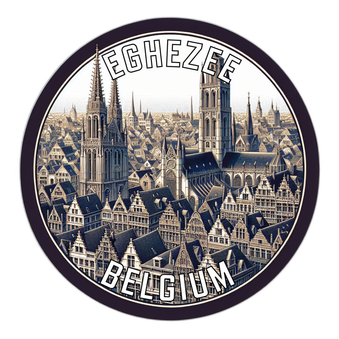 Eghezee Belgium Souvenir Vinyl Decal Sticker Image 1