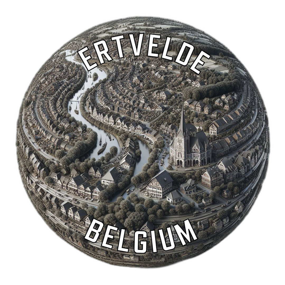 Ertvelde Belgium Souvenir Vinyl Decal Sticker Image 1