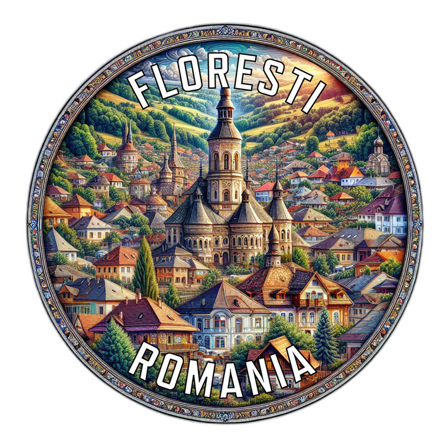 Floresti Romania Souvenir Vinyl Decal Sticker Image 1