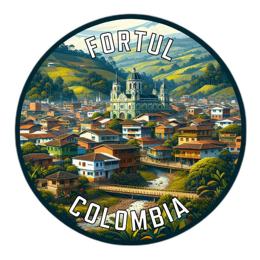 Fortul Colombia Souvenir Vinyl Decal Sticker Image 1